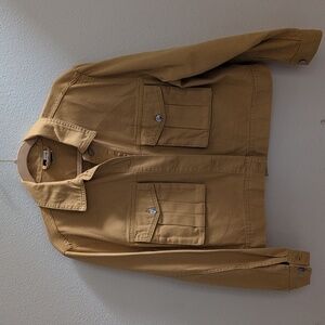 H&M Divided Mustard Denim Crop Jacket